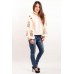 Embroidered blouse "Harmony" beige 